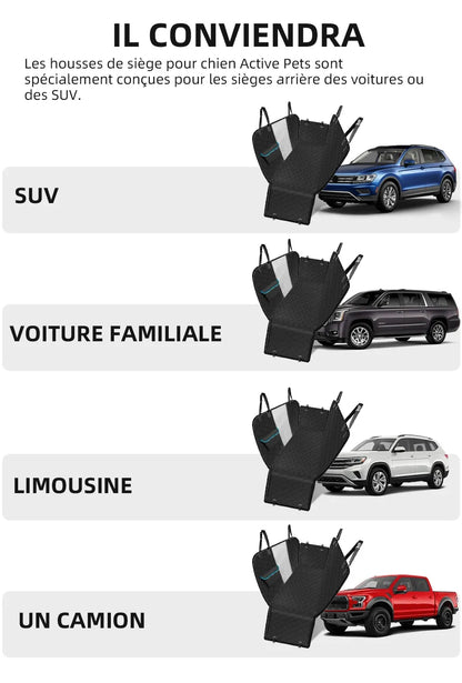 DriveSafe™ Dog Car Seat Cover – Waterproof Hammock with Mesh Window