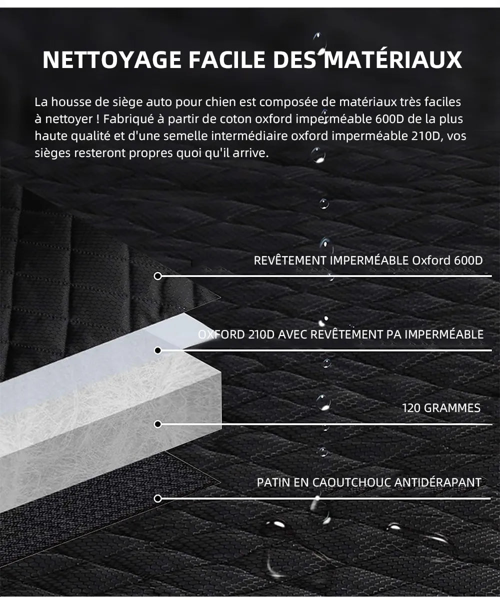 DriveSafe™ Dog Car Seat Cover – Waterproof Hammock with Mesh Window