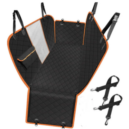 DriveSafe™ Dog Car Seat Cover – Waterproof Hammock with Mesh Window